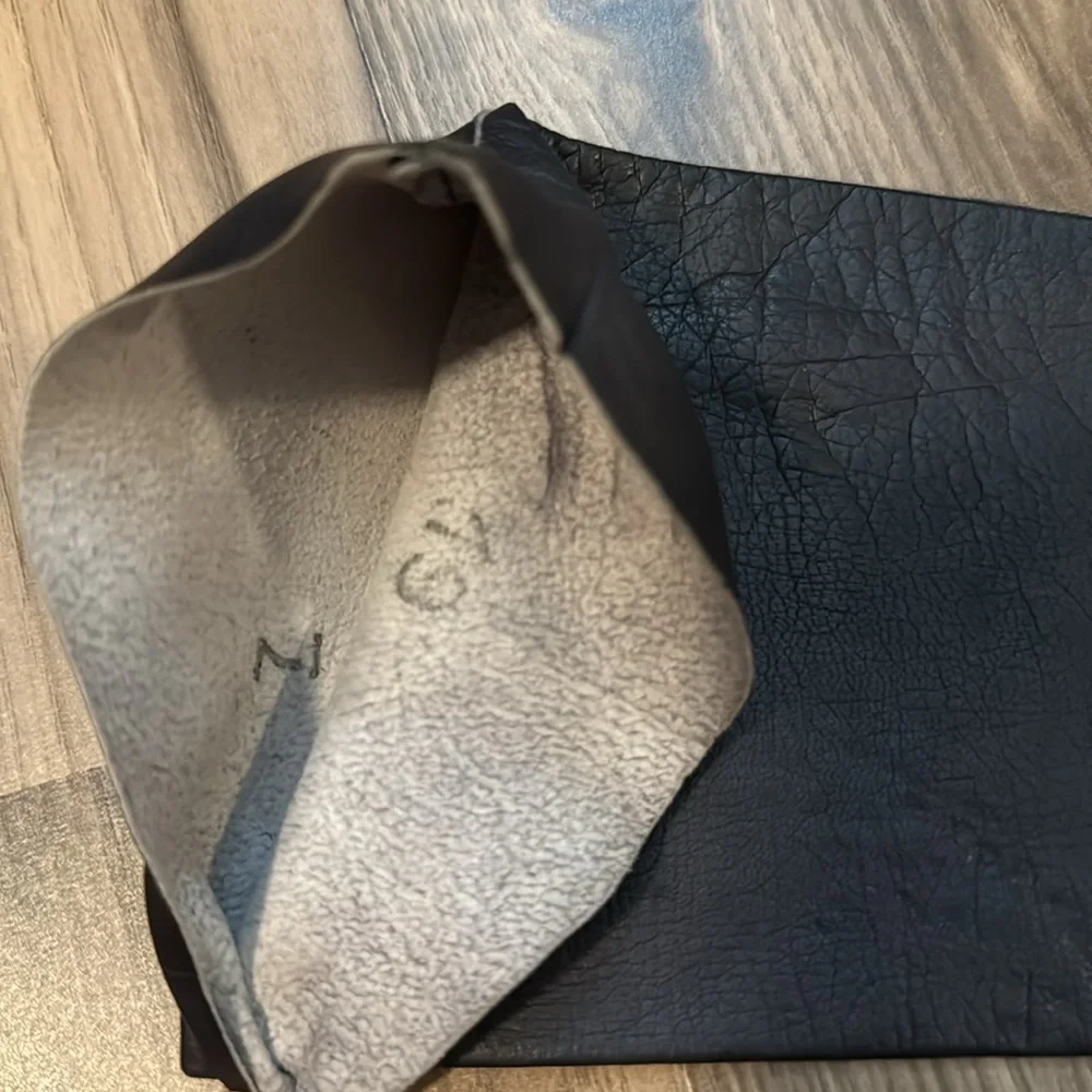 Antique Leather Soft Genuine Black Long Opera Evening Petite Chic Gloves Italy 7 - Picture 8 of 15